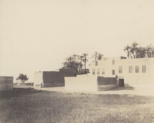 Syout, Arabskie mieszkania na skraju Nilu, 1851-52, druk 1853-54.