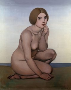 Przyczajony kąpiący się autorstwa Félix Vallotton