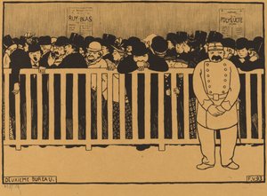 Drugie biuro (kasa biletowa) autorstwa Félix Vallotton