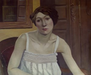 Portret kobiety w połowie długości autorstwa Félix Vallotton