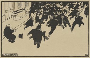 Demonstracja autorstwa Félix Vallotton