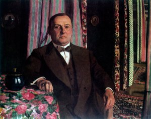 „Portret Georga E. Haasena”, 1913. autorstwa Félix Vallotton