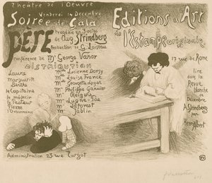 Ojciec: tragedia w 3 aktach do sierpnia. Strindberga, 1894. autorstwa Félix Vallotton