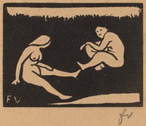 Dwóch Kąpiących Się Dwóch Kąpiących Się, 1893. autorstwa Félix Vallotton