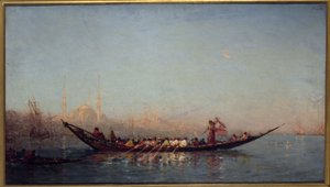 Konstantynopol, kajuta sułtanki, między 1880 a 1890 r. (olej na płótnie) autorstwa Félix Ziem