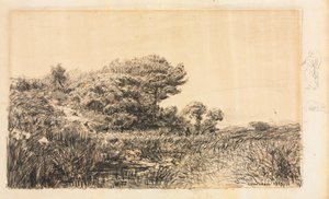 Edge of Marsh w Couronne, 1863. autorstwa Félix Ziem