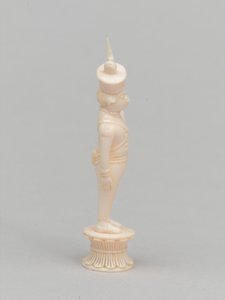 Biały pionek, figura szachowa, Indie, 1820 ok autorstwa Flora Macdonald Reid