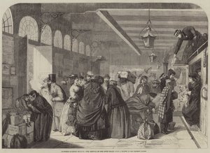 Dworzec kolejowy Hastings, przyjazd pociągu zjazdowego autorstwa Florence Claxton