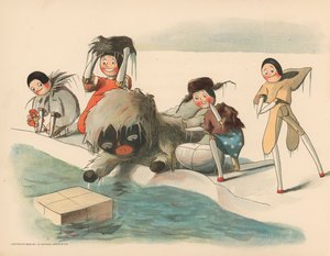 Ilustracja do Golliwoggs Polar Adventures