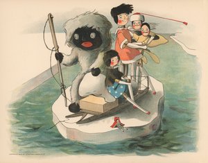 Ilustracja do Golliwoggs Polar Adventures