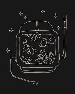 Hełm astronauty w wodzie autorstwa Florent Bodart