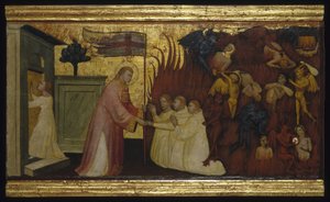 Święty Wawrzyniec wyzwala dusze z czyśćca autorstwa Florentine Lorenzo di Niccolò Italian