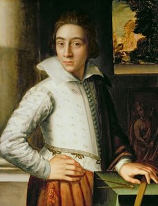 Portret młodzieńca, połowa XVI w. (olej na desce dębowej)