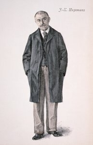 Joris Karl Huysmans (1848-1907) z „La Revue Illustre” autorstwa Florian