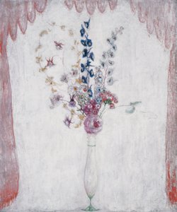 Delphinums and Columbine, c.1923 (olej na płótnie)
