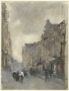 Widok ulicy w Hadze autorstwa Floris Arntzenius (signed by artist)