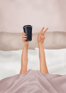 Poranna kawa i spokój autorstwa Flow Line