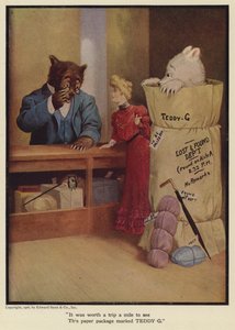 Warto było przejść milę, aby zobaczyć tę papierową paczkę oznaczoną napisem TEDDY - G autorstwa Floyd V. Campbell