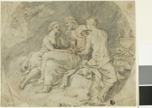 Lot i jego córki autorstwa Follower of Charles Le Brun