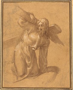 Chrystus upada pod krzyżem autorstwa Follower of Francesco Salviati