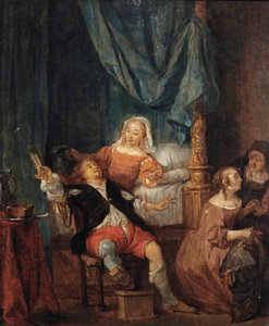 Syn marnotrawny w burdelu autorstwa Follower of Gabriël Metsu
