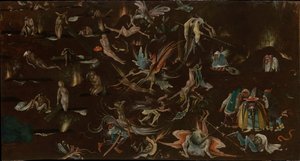 Sąd Ostateczny (fragment), ok. 1530-1540 autorstwa Follower of Hieronymus Bosch