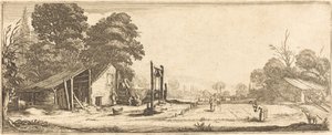 Ogród autorstwa Follower of Jacques Callot