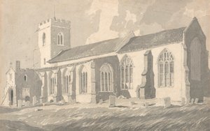 Południowa strona kościoła Catfield, Norfolk autorstwa Follower of John Sell Cotman