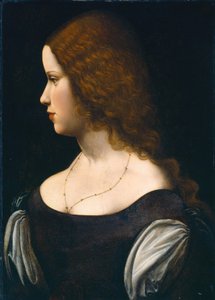 Portret młodej damy autorstwa Follower of Leonardo da Vinci