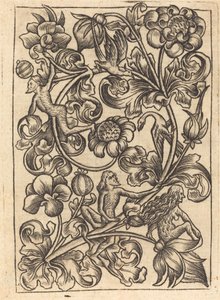 Ornament z dzikim ludem autorstwa Follower of Master E.S.