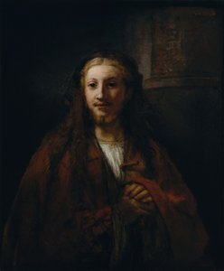 Chrystus z laską. autorstwa Follower of Rembrandt