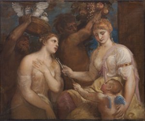 Alegoria Wenus i Kupidyna autorstwa Follower of Titian