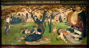 Sen o życiu Chethama, rok 1640 autorstwa Ford Madox Brown