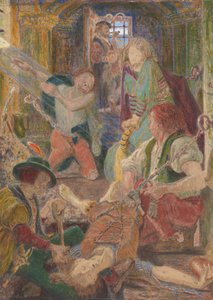 Więzień Chillon błagający swoich strażników, by pochowali jego brata tam, gdzie słońce mogłoby paść na jego grób autorstwa Ford Madox Brown