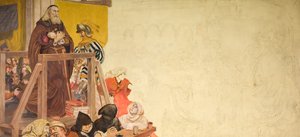Wycliffe na jego procesie, 1893. autorstwa Ford Madox Brown
