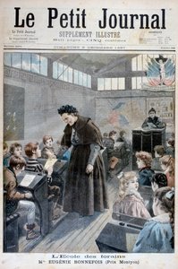 Mademoiselle Eugenie Bonnefois, założycielka szkoły dla dzieci pracowników jarmarcznych, 1897 autorstwa Fortuné Méaulle