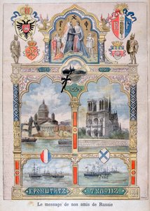 Wiadomość od naszych rosyjskich przyjaciół, 1896 autorstwa Fortuné Méaulle