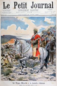 Negus z Etiopii, Menelik II, w bitwie pod Adoua, 1898