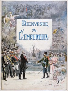 Mikołaj II z Rosji i Félix Faure, prezydent Republiki Francuskiej, 1896 autorstwa Fortuné Méaulle
