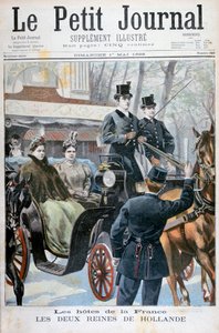 Dwie królowe Holandii z wizytą w Paryżu, Francja, 1898 autorstwa Fortuné Méaulle