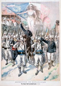 Zwycięstwo!!, francuska interwencja na Madagaskarze, 1895 autorstwa Fortuné Méaulle