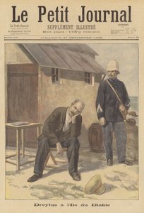 Alfred Dreyfus uwięziony na Wyspie Diabła