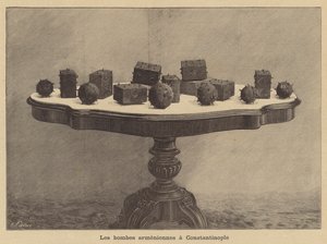 Bomby ormiańskie w Konstantynopolu autorstwa Fortune Louis Meaulle