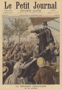 Francuski nacjonalistyczny polityk Paul Deroulede wygłasza przemówienie autorstwa Fortune Louis Meaulle