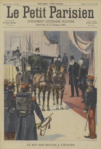 Leopold II, król Belgów, w Pałacu Elizejskim, Paryż