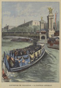 Otwarcie 1900 Exposition Universelle w Paryżu: oficjalna flotylla
