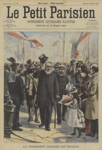 Paul Kruger, były prezydent Transwalu, przybywa do Francji