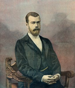 Portret cara Mikołaja 2 w 1896 roku (rycina)