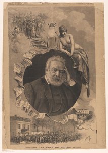 Portret van Victora Hugona 1802-1881 Święto Victora Hugo (tytuł na obiekcie) autorstwa Fortune Louis Meaulle
