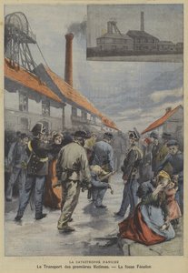 Katastrofa w kopalni węgla Aniche, Francja autorstwa Fortune Louis Meaulle